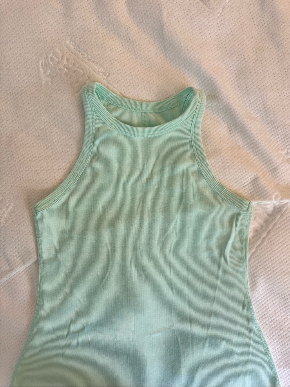 Mint Ribbed All In Motion Tank Top